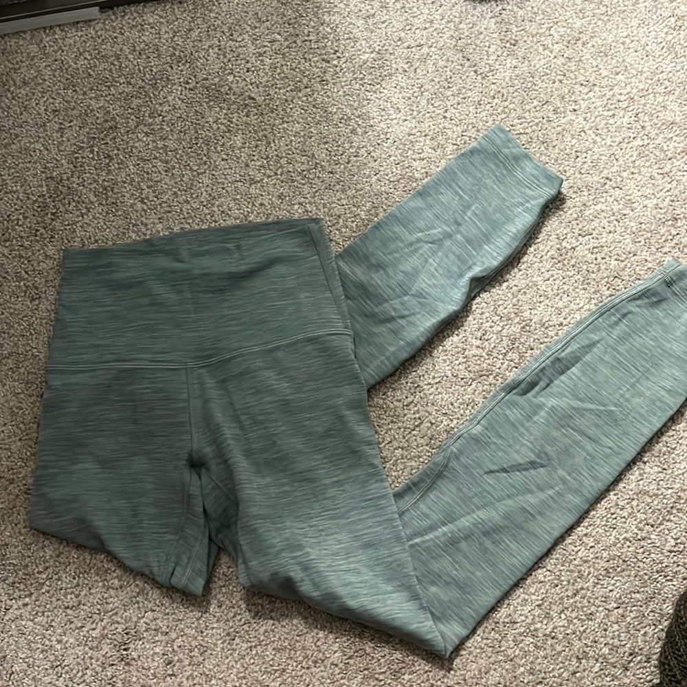 Green Lulu Leggings